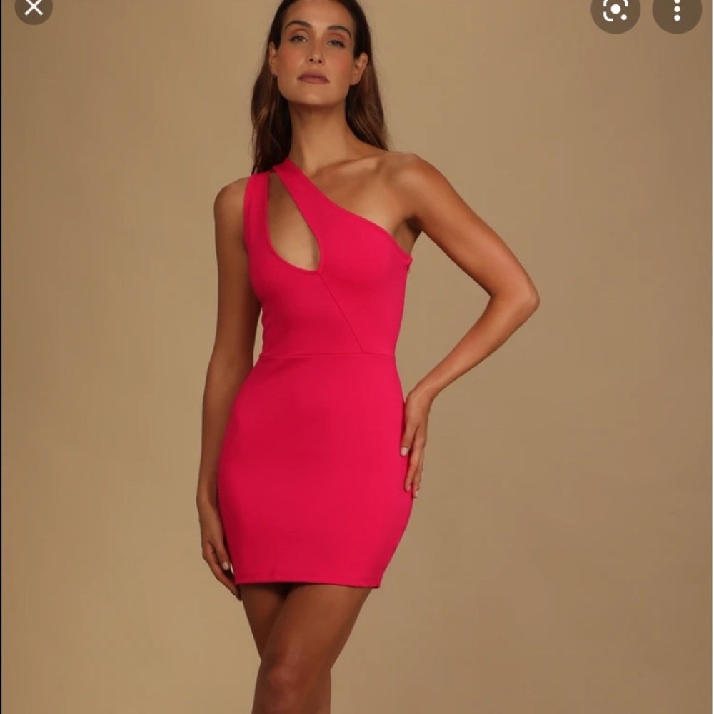Lulus one shoulder cut out dress new w/o tags
